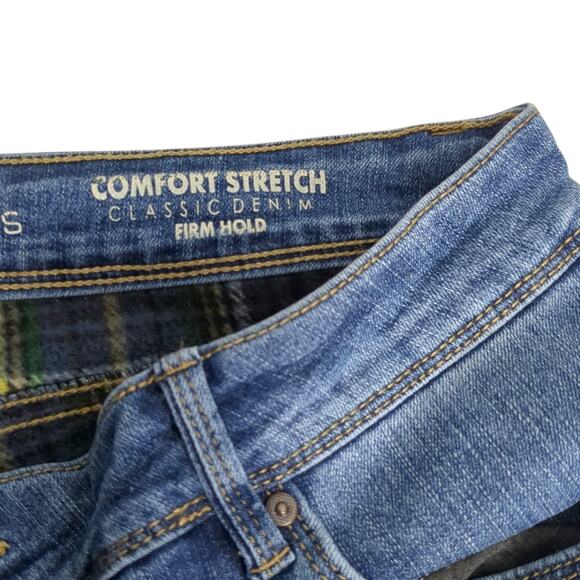 Natural Reflections Flannel Lined Comfort Stretch Firm Hold Med Wash Jeans Sz 14 - Picture 8 of 8